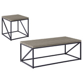 Birdie 2-piece Coffee and End Table Set Sonoma Grey